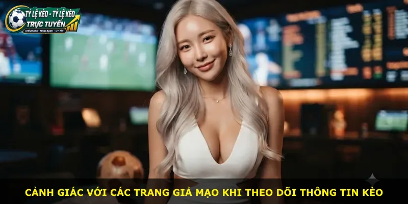 Cảnh giác với các trang giả mạo khi theo dõi thông tin kèo