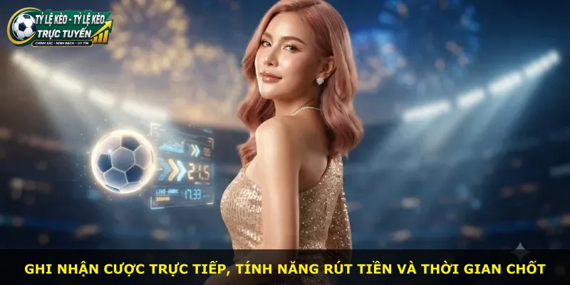 Ghi nhận cược trực tiếp, tính năng rút tiền và thời gian chốt