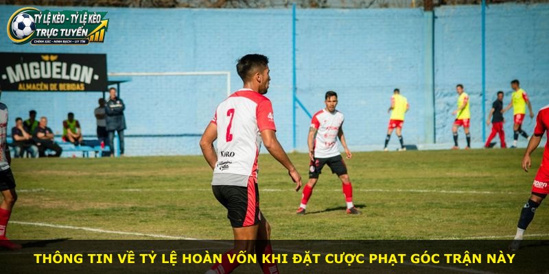Thông tin về tỷ lệ hoàn vốn khi đặt cược phạt góc trận này