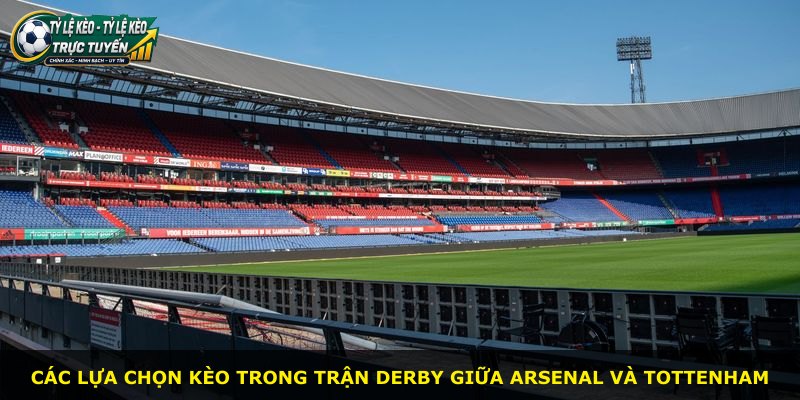 Các lựa chọn kèo trong trận derby giữa Arsenal và Tottenham