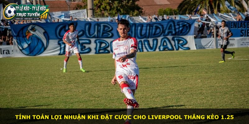 Tính toán lợi nhuận khi đặt cược cho Liverpool thắng kèo 1.25
